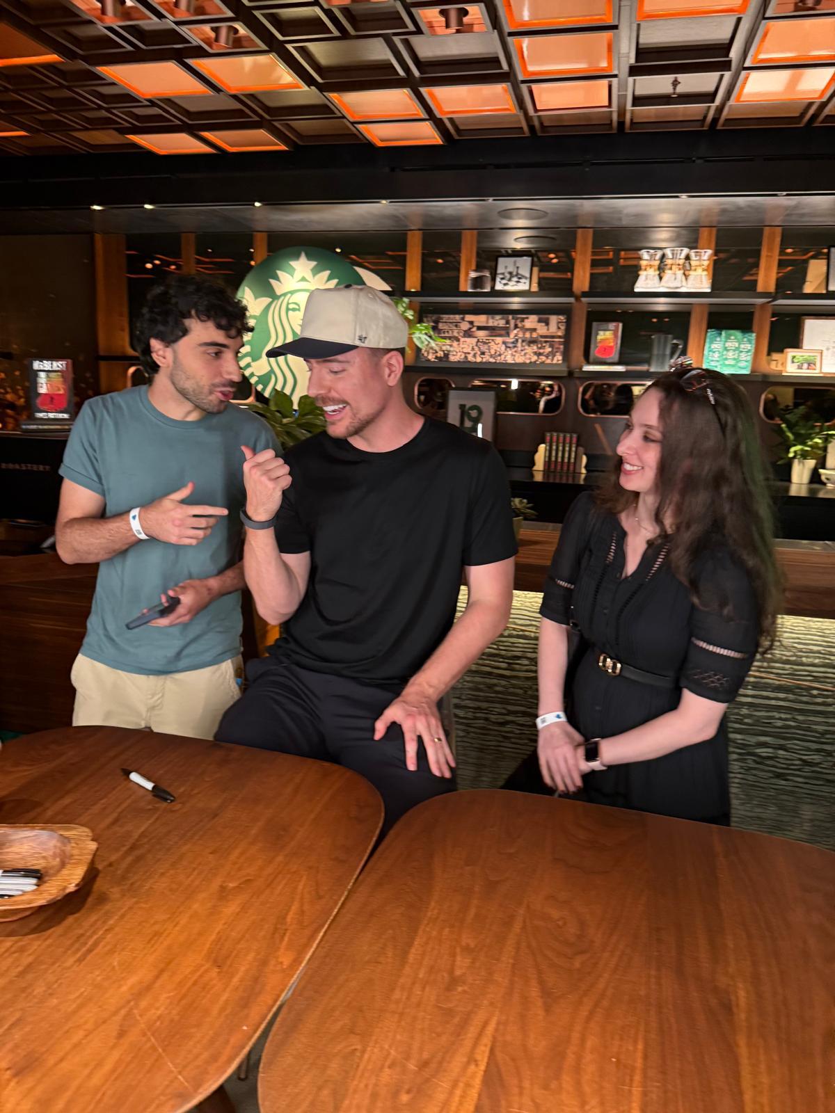 Josh Isaac with MrBeast